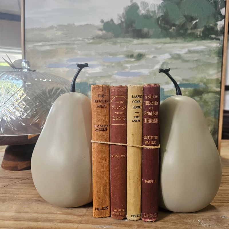 Large Pear Book Ends Set