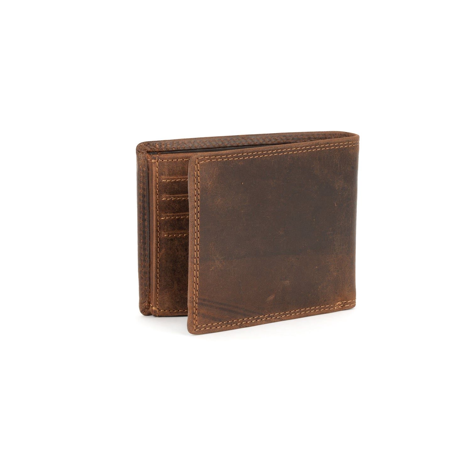 The Christopher Leather Wallet, Colour: Sorgum