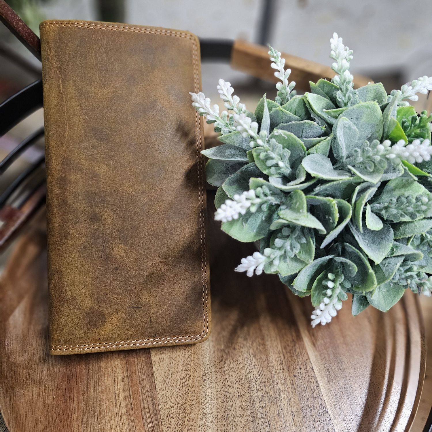 The Tania Leather Ladies Wallet, Colour: Earth