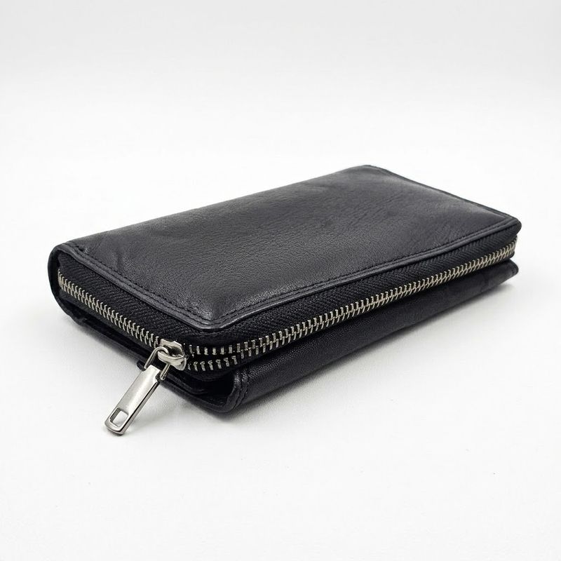The Alissa Black Leather Wallet Boxed