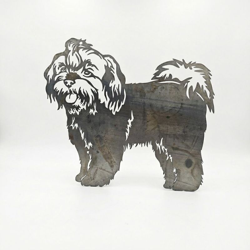 Parker the Shih Tzu Dog Australian Metal Art