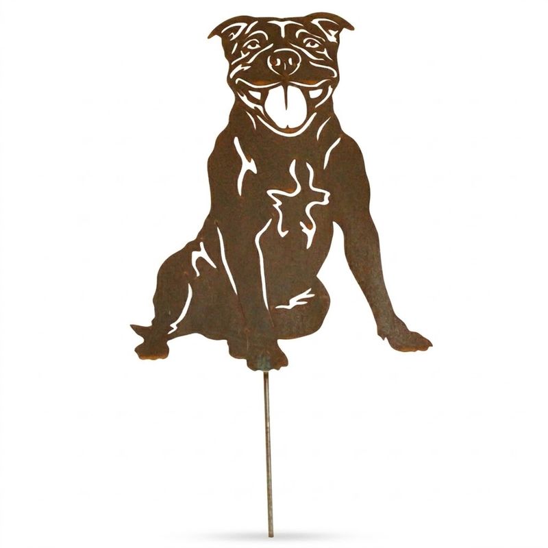 The Rock Staffy Dog Australian Metal Art