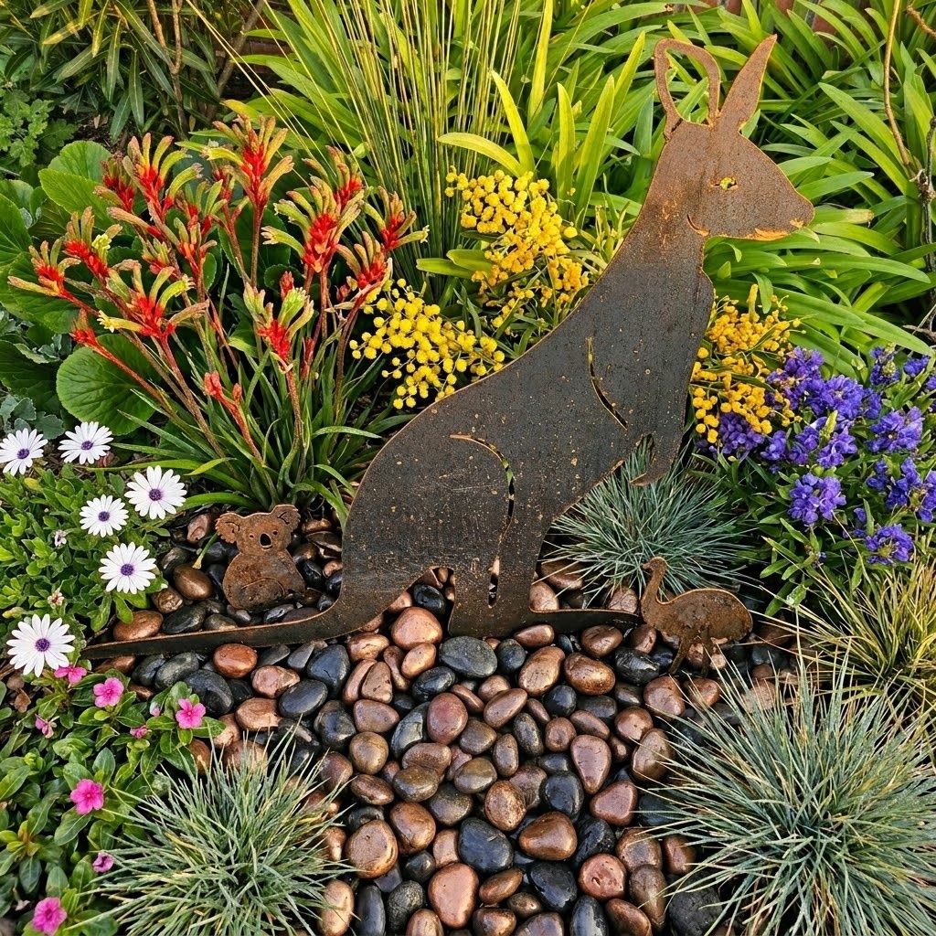 Kangaroo Australian Made Metal Art