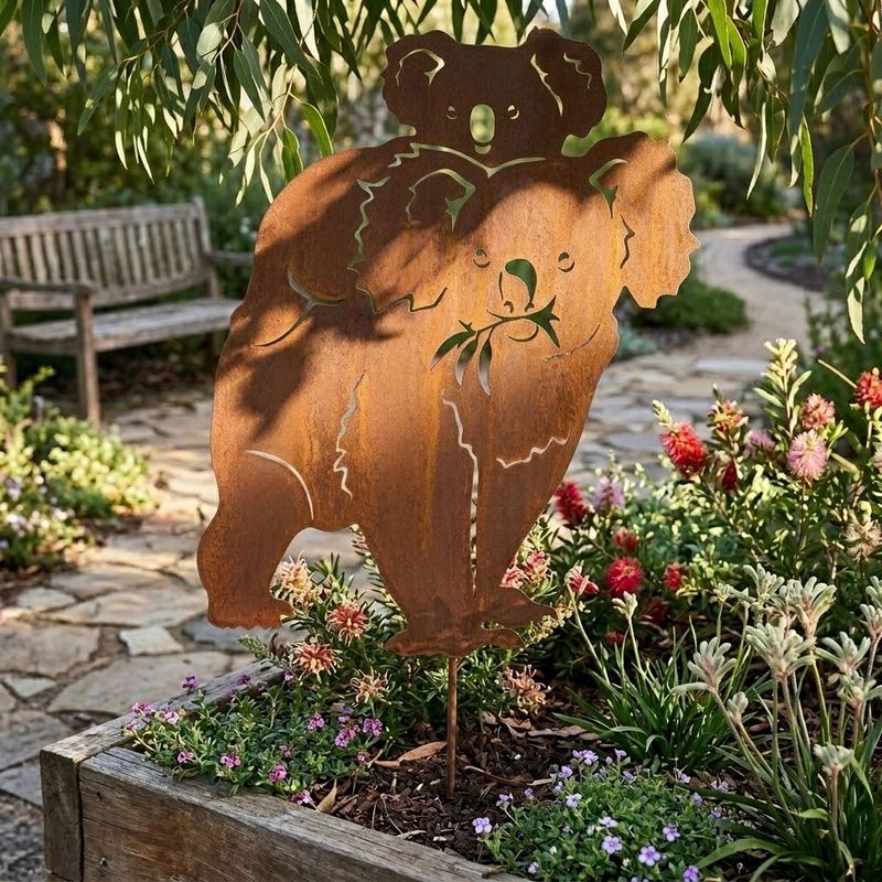 Koala &amp; Baby Australian Made Metal Art