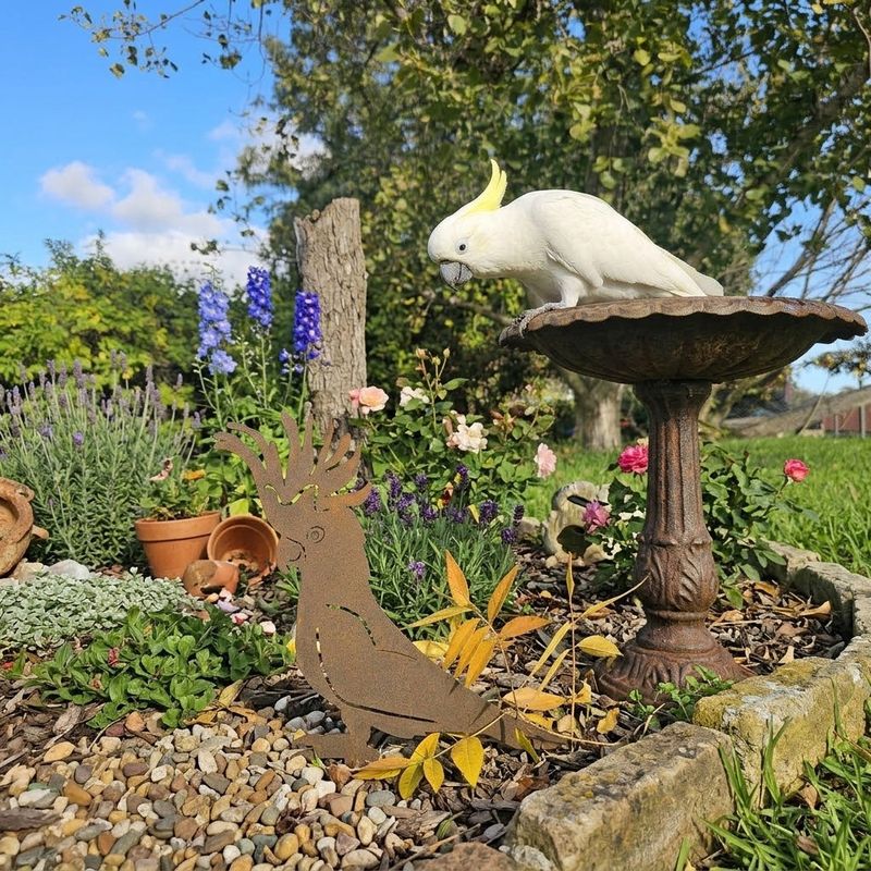 Cockatoo With Stake Australian Made Metal