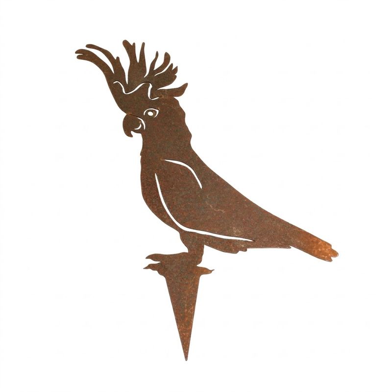 Cockatoo With Stake Australian Made Metal