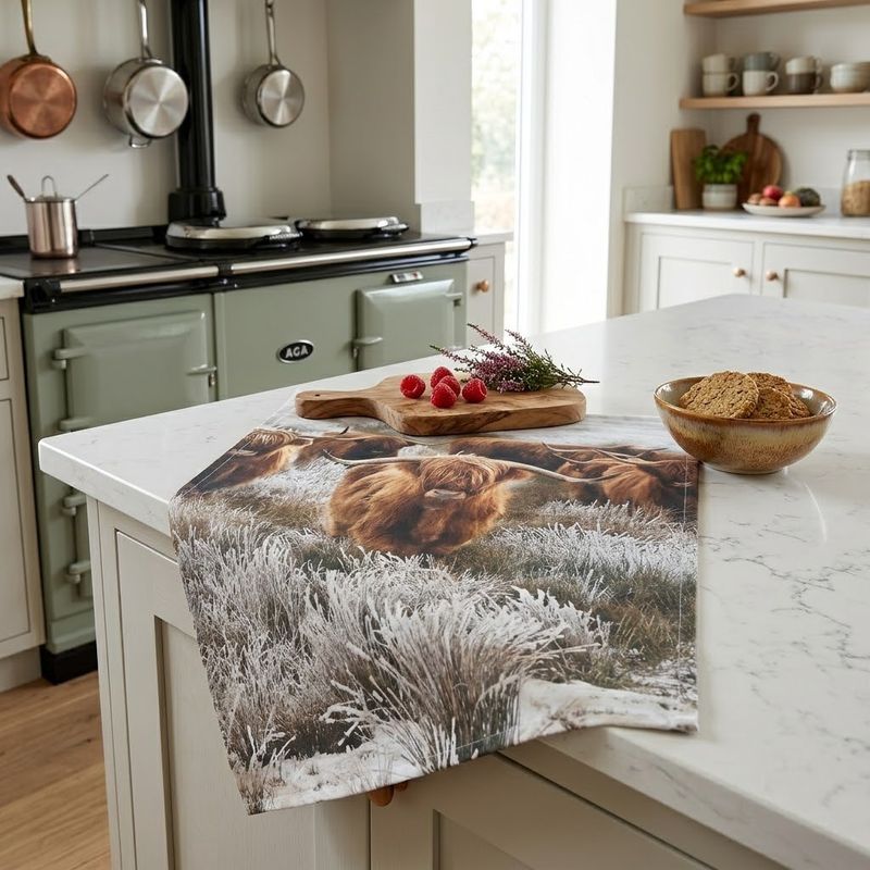 Highland Cow Cotton Tea Towel 100% Australian