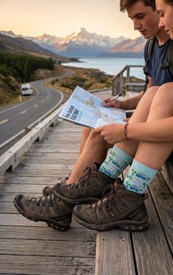 Endless Summer Kombi Van Bamboo Socks womens sz 9+/mens 9-14