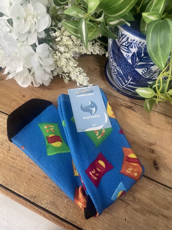 Chips Bamboo Socks Size w9+ m9-14