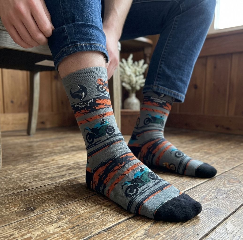 Motorbike Bamboo Socks