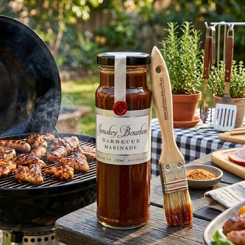 Marinade Smokey Bourbon BBQ w/Brush Gluten Free