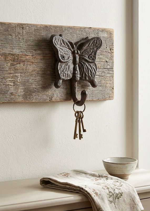 Butterfly Cast Iron Wall Hook