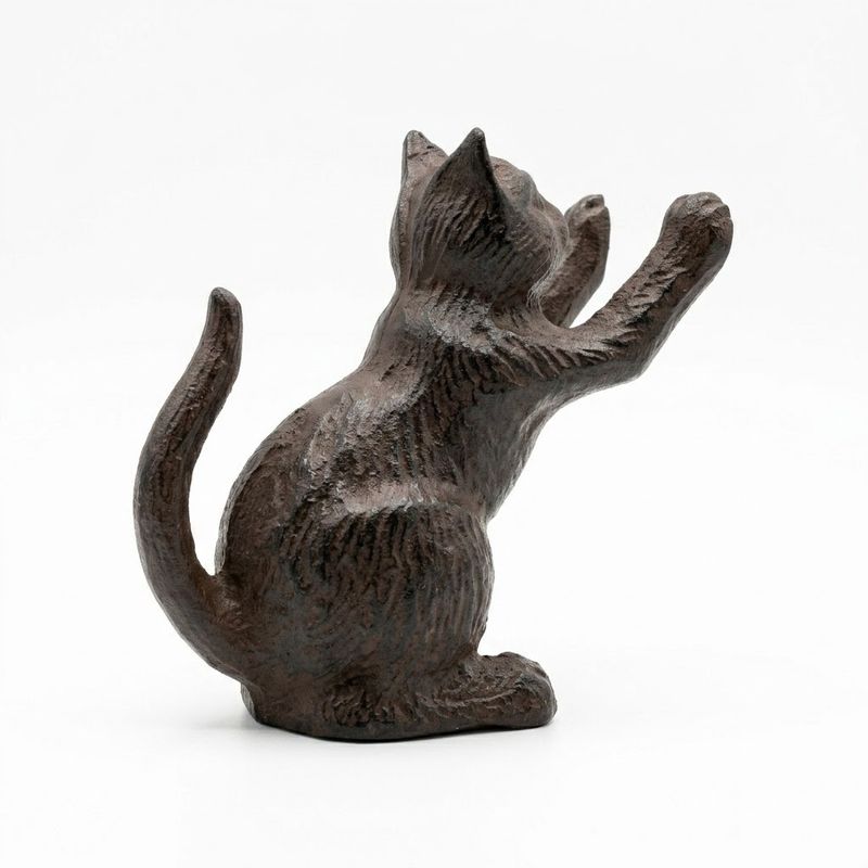 Cast Iron Cat Bookends s/2