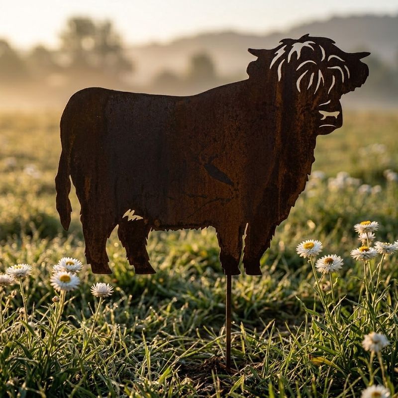 Highland Cow Australian Metal Art