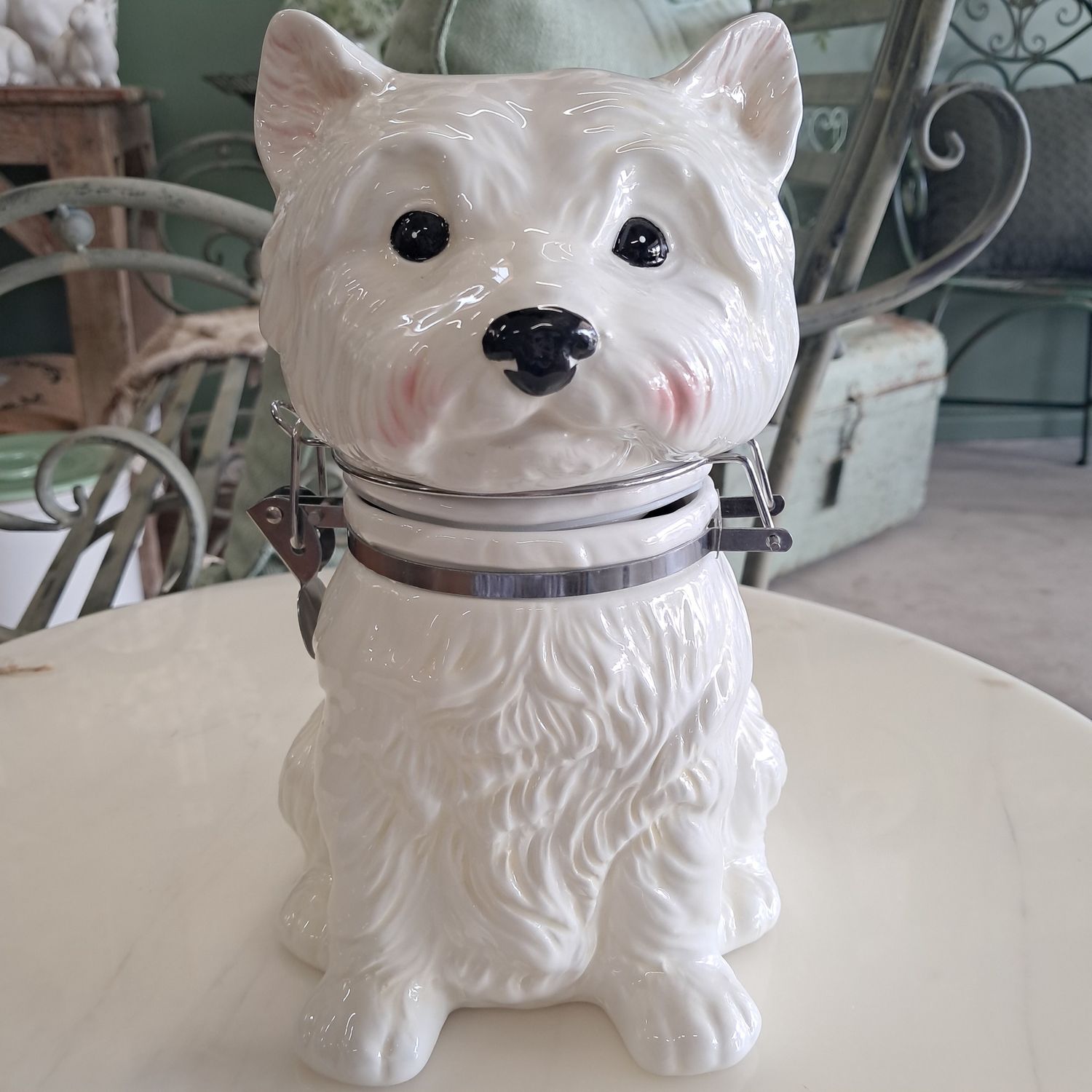 Westie Terrier Dog Ceramic Storage Canister