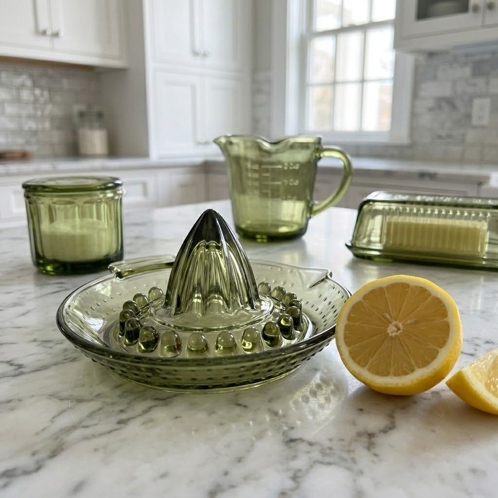 Lia Glass Juicer Green