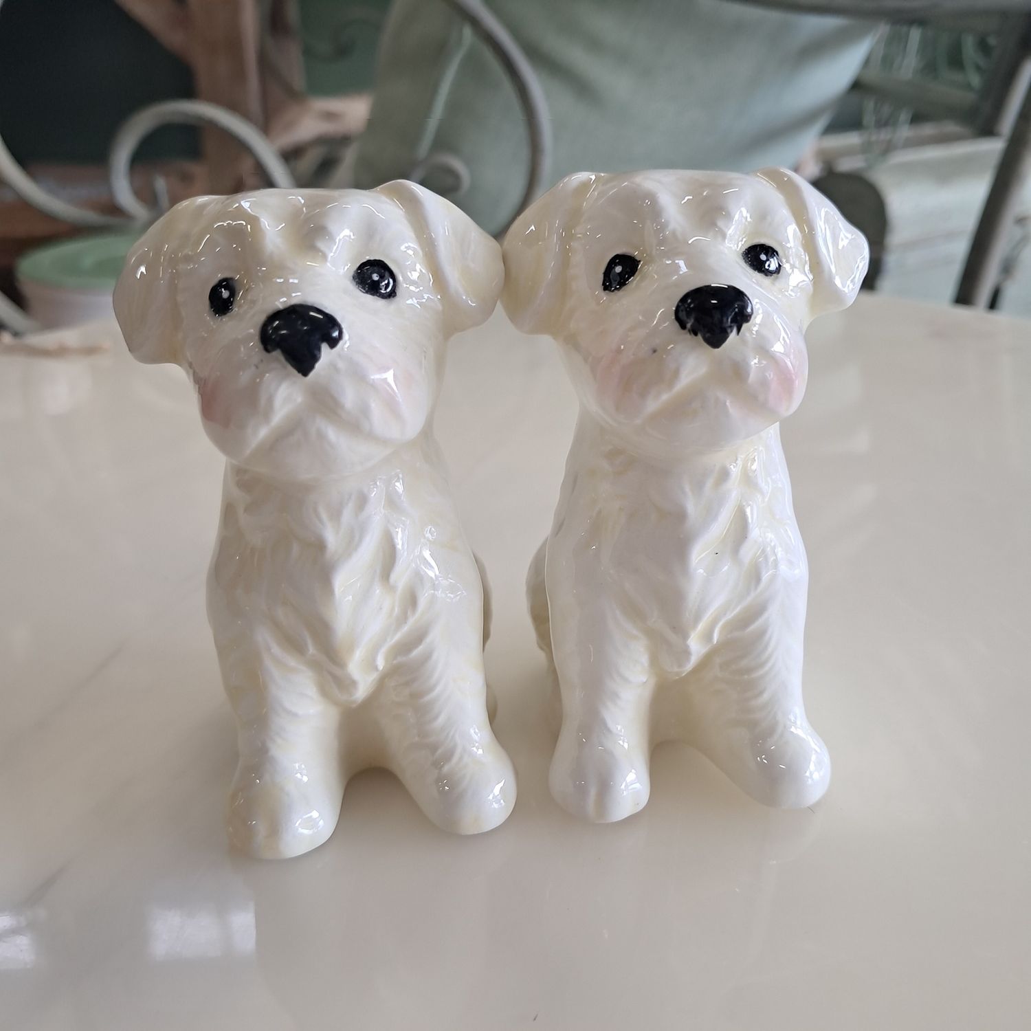 Westie Dog Ceramic s/2 Salt &amp; Pepper Shakers