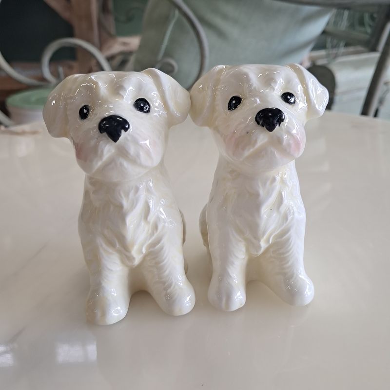 Westie Dog Ceramic s/2 Salt &amp; Pepper Shakers