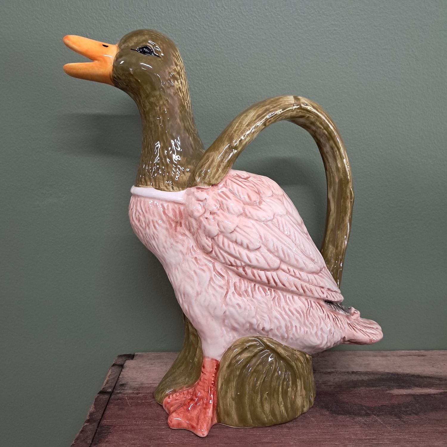 Flock Duck &amp; Baby Ceramic Jug
