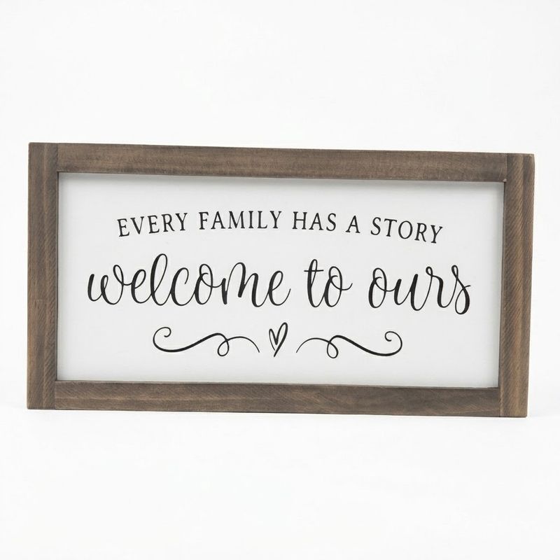 Every Family Has a Story Handmade Wooden Sign