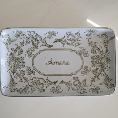 Amore Ceramic Plate Olive