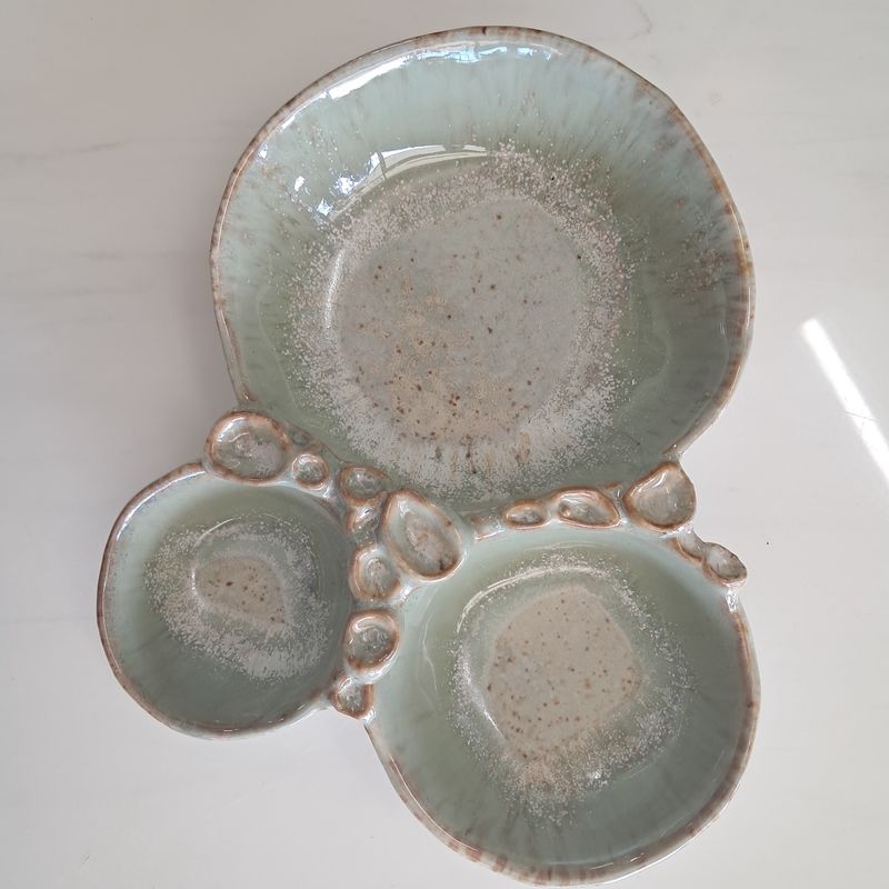 Ciotola Ceramic Dish 18.5x15.5x4cm Green