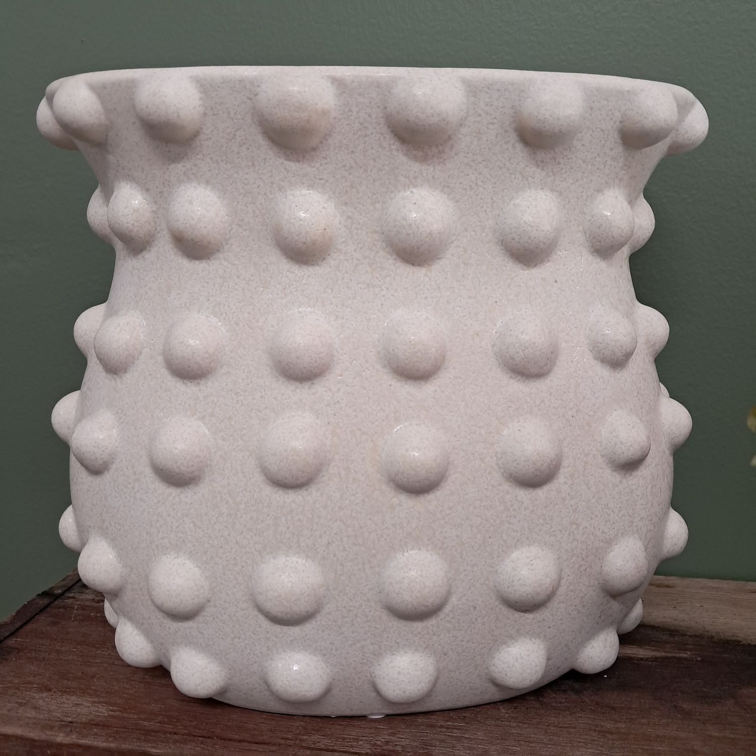 Agathe Ceramic Planter 24x15x21cm Ivory*