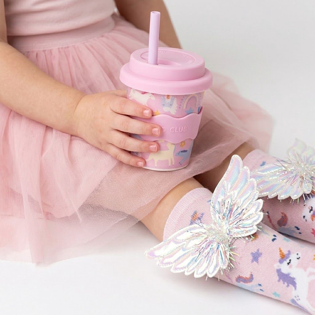 Pink Unicorn Babychino Cup 4oz