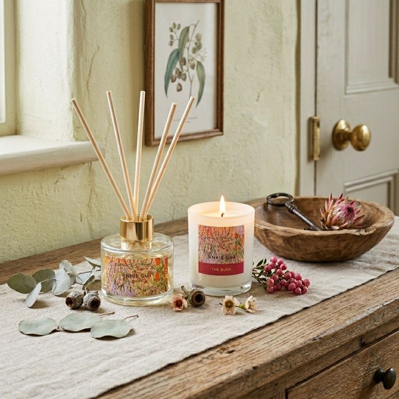 Diffuser &amp; Mini Candle Set - The Bush