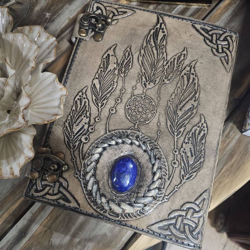 Dreamcatcher w/Lapis Stone Leathe Journal