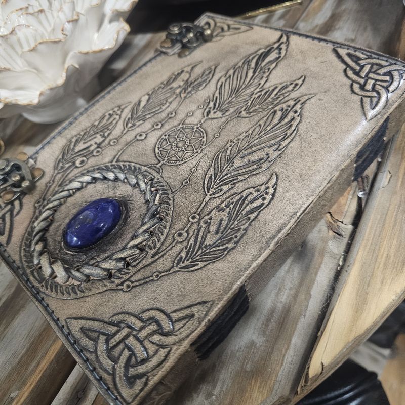 Dreamcatcher w/Lapis Stone Leather Journal