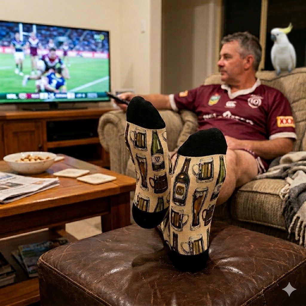 Beer O'clock Mens 9-14 Womens 9+ Socks