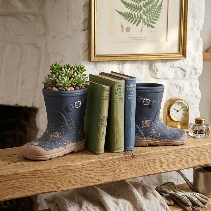 Muddy Gumboot Planter Pots S/2