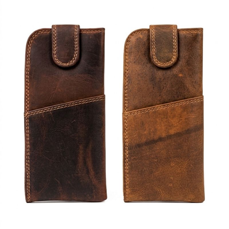 Leather Glass Case