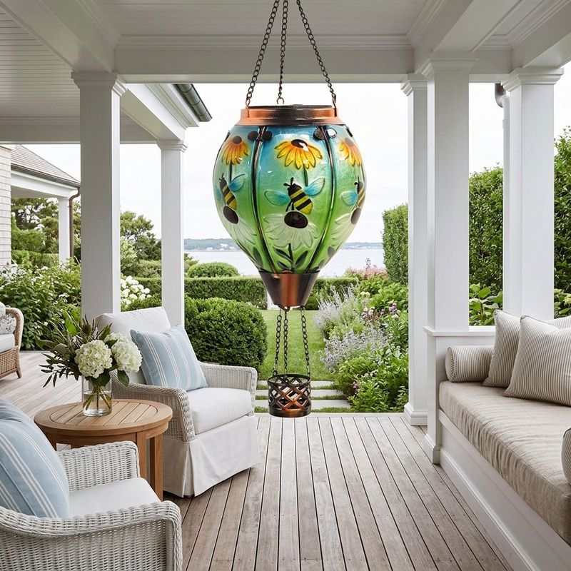 Bee Solar Flame Effect Hot Air Balloon