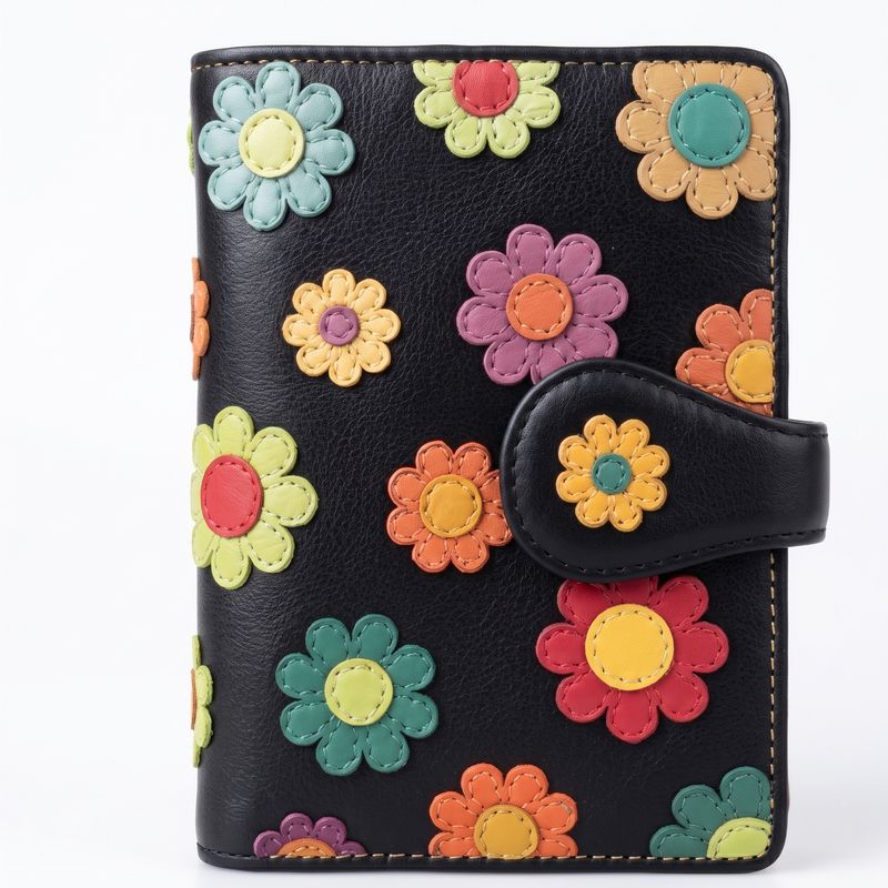 The Daisy Leather Flower Wallet