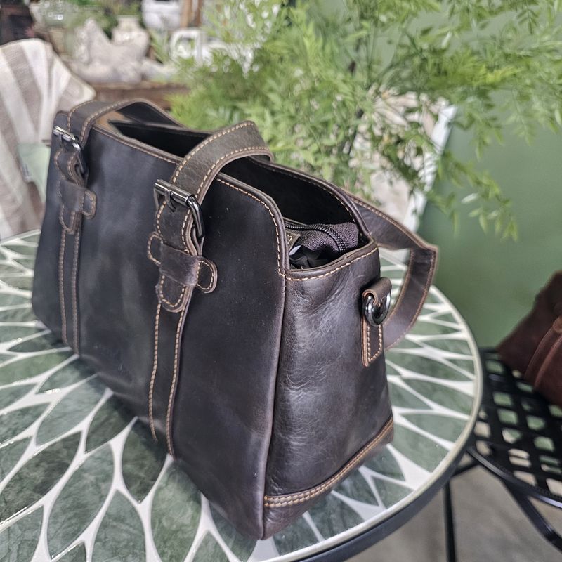 The Gabriella Leather Satchel Shoulder Bag