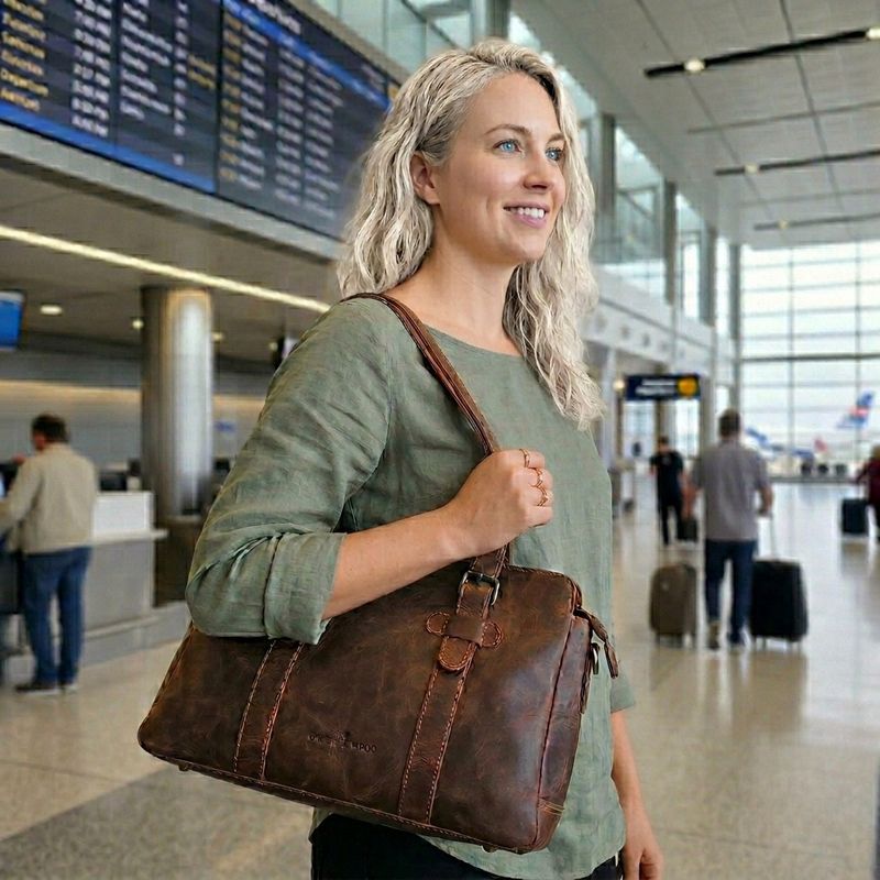 The Gabriella Leather Satchel Shoulder Bag