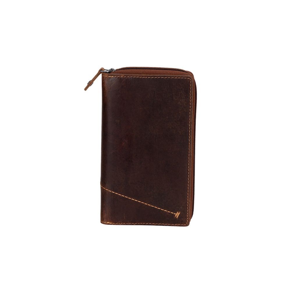 The Charley Leather Long Ladies Wallet, Colour: Sorghum