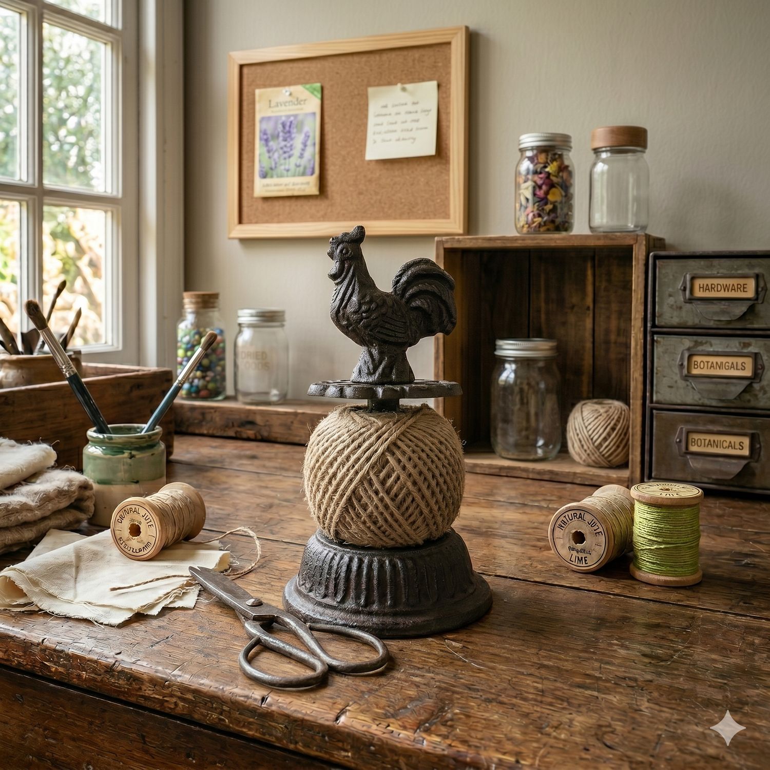 Rooster String Holder