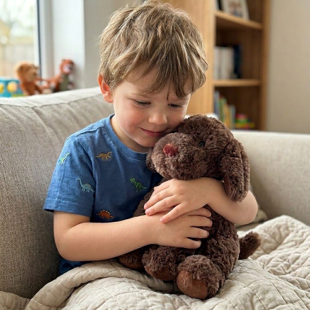 Baxter the Plush Chocolate Dog