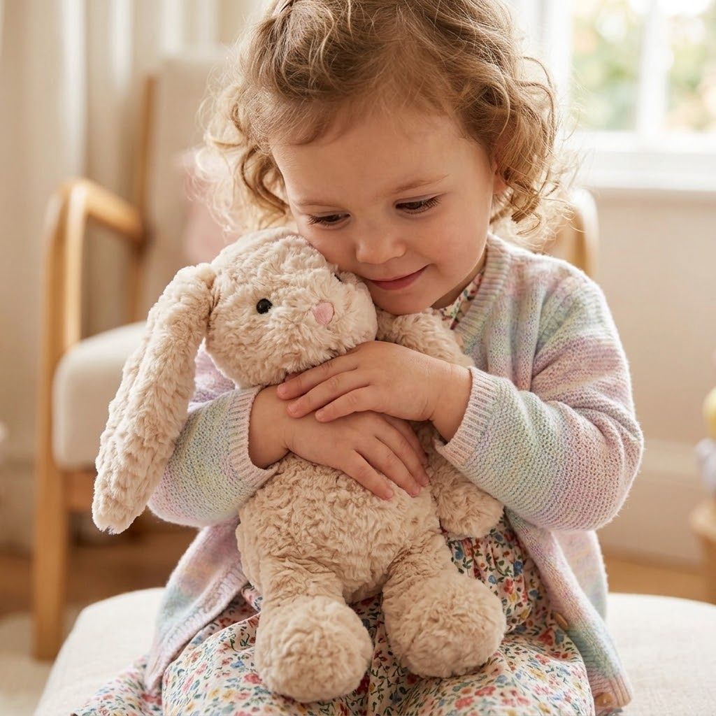 Daisy the Plush Rabbit - Cream