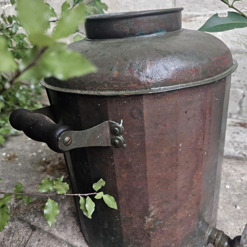 Vintage Copper Coated Urn w/Brass Tap