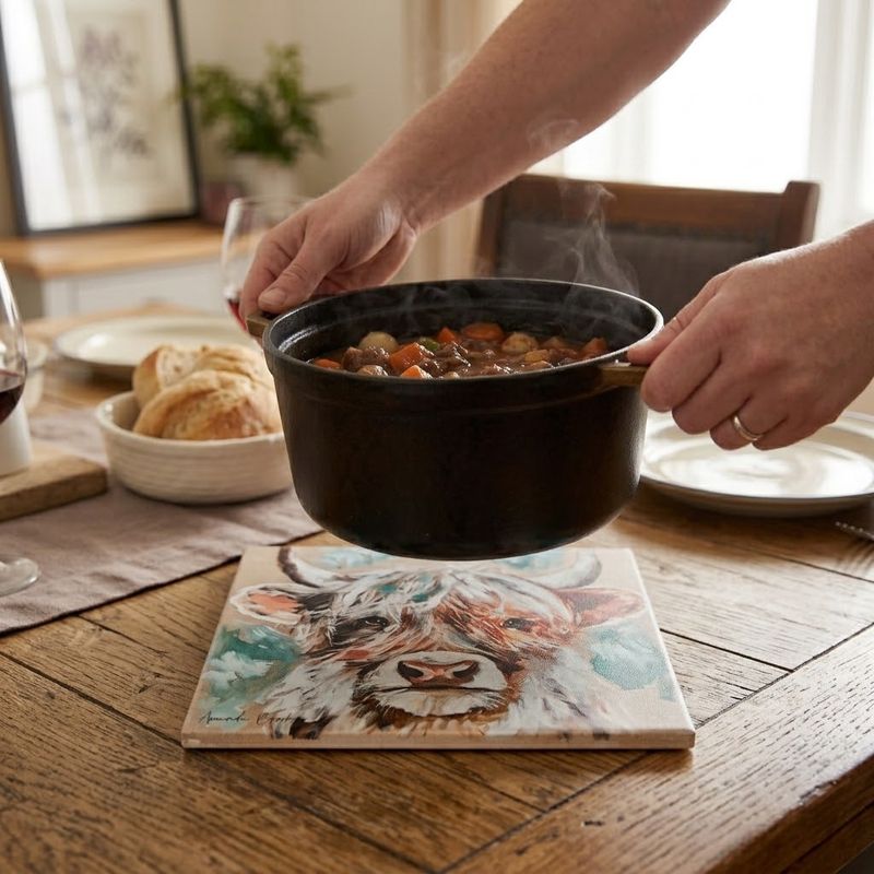 Highland Cow Trivet Amanda Brooks