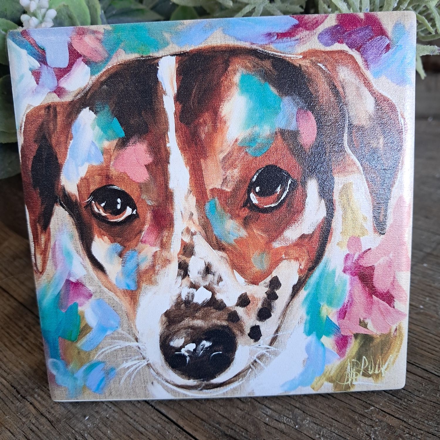 The Foxy Terrier Dog Coaster