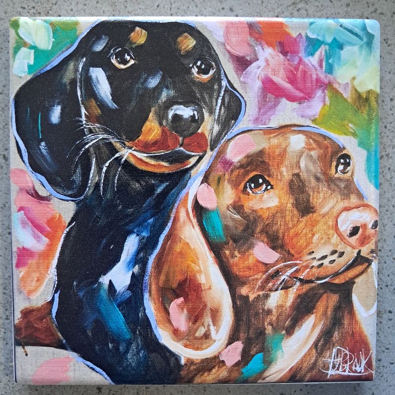 The Bright Dachshund Coaster
