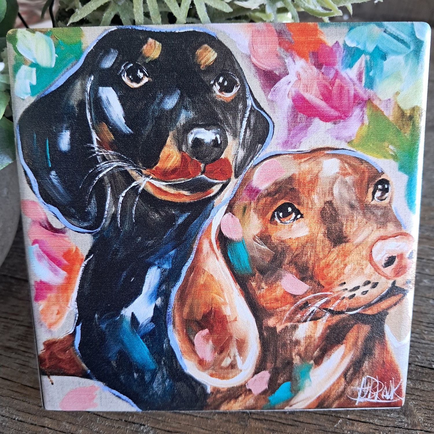 The Bright Dachshund Coaster