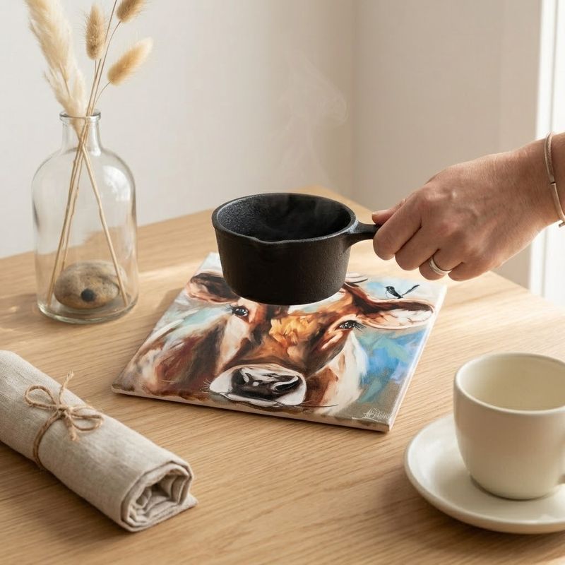 Jersey Cow w/ Willy Wagtail Trivet Amanda Brooks