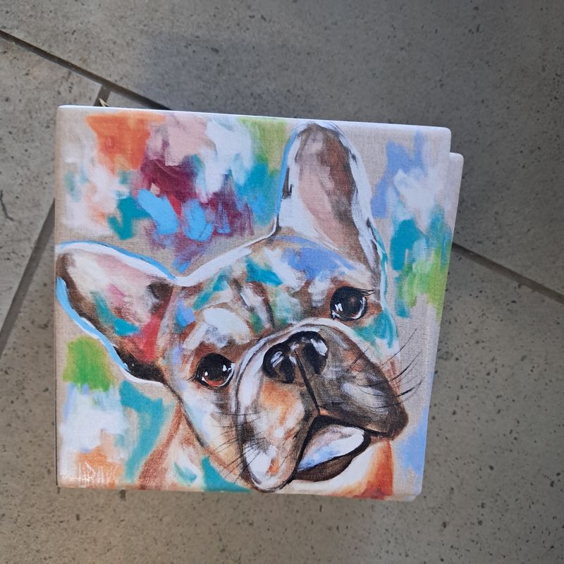 The Colourful Frenchy French Bulldog Coaster