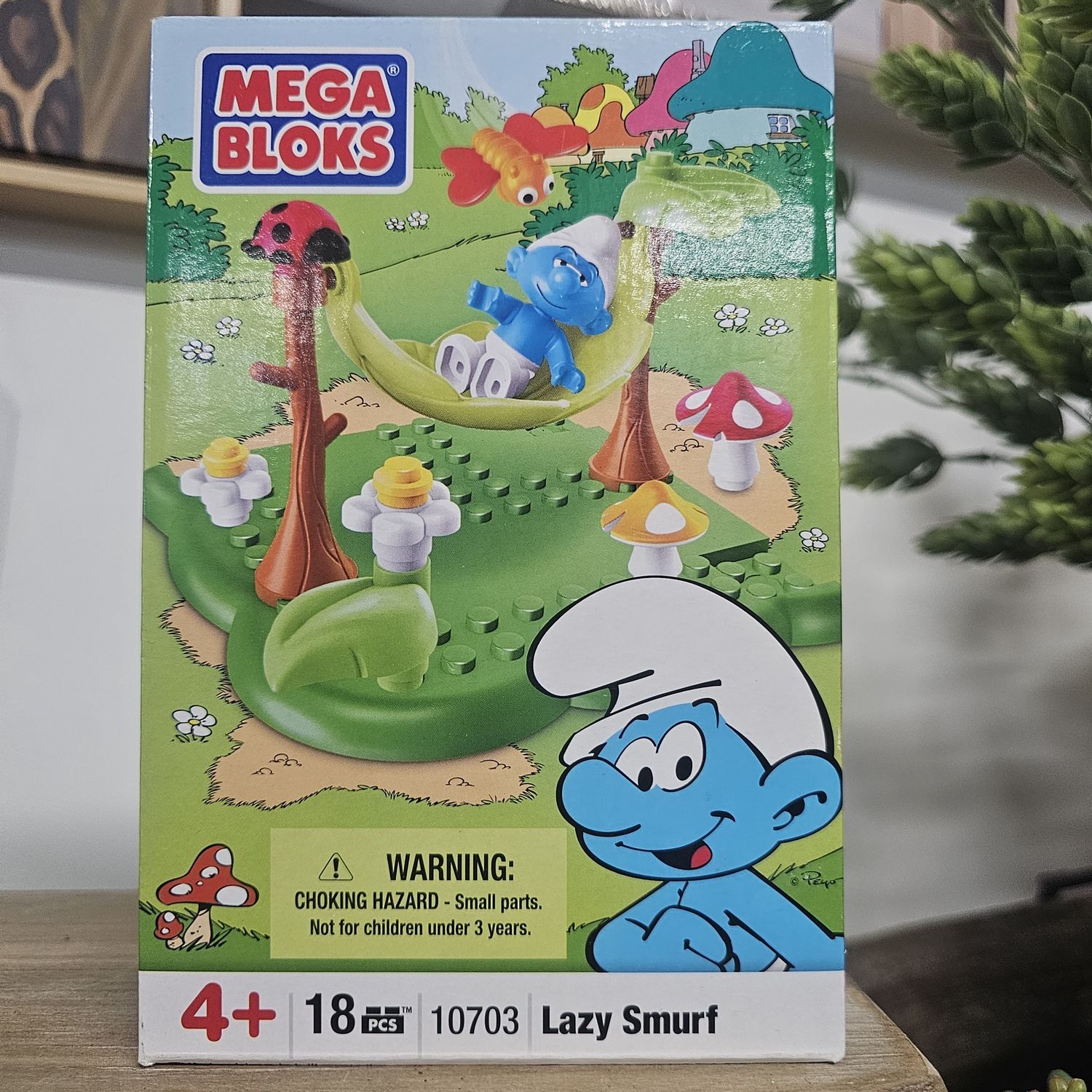 Smurfs Lazy Smurf Mega Bloks Set 10703